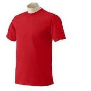 Mens T-Shirt Red Augusta Medium Short Sleeve Crewneck Athletic Moisture Wicking